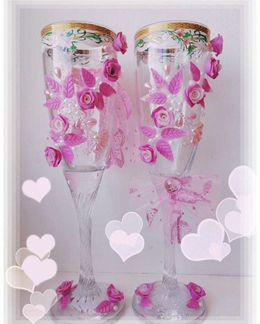 Свадебные бокалы (цена договорная)