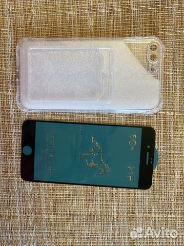 Новый чехол с карманом под карты и стекло на Айфон