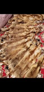 Шкуры лисьи выделанные