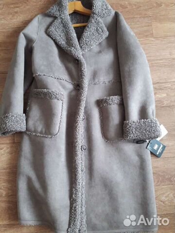 Дубленка эко 54 размер, новая, искуственная