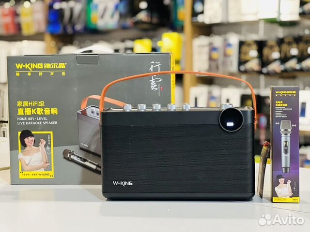 Мощная колонка караоке W-King H8 60W