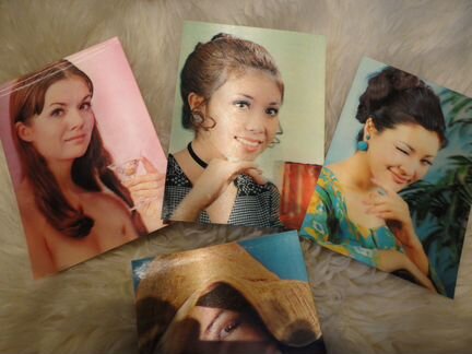 Открытки переливалки 60 годов. Япония