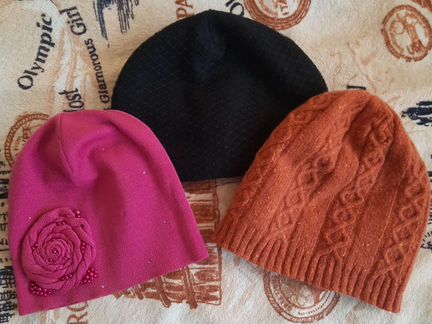 Шапка женская вязаная