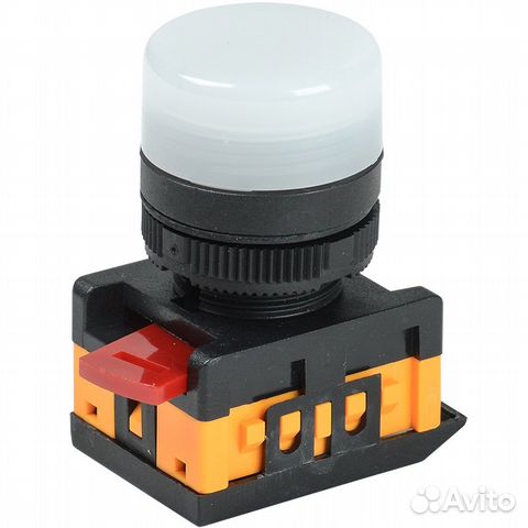 Лампа сигнальная IEK AL-22TE неоновая, белая, 240В