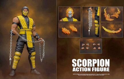 Скорпион игрушка фигурка Мортал Комбат Scorpion