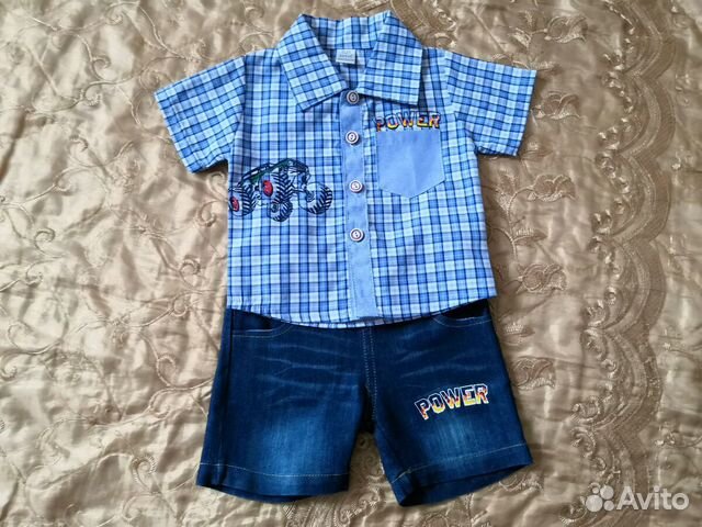 Комплект: шорты+майка+рубашка