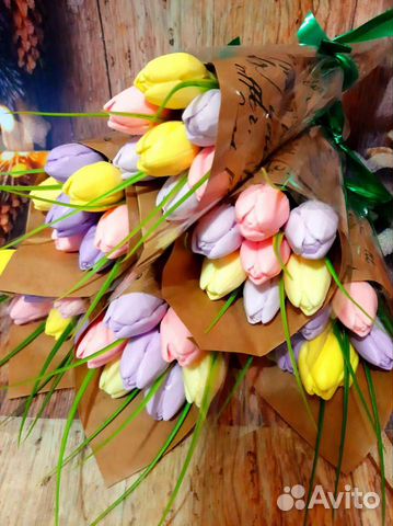 Букеты Тюльпанов из Мыла ручной работы