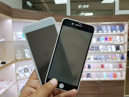 Защитное стекло на iPhone 7 plus 8 plus