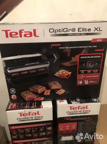 Гриль Tefal Optigrill Elite XL 760d30 большой