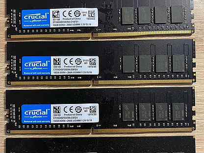 Оперативная память Crucial DDR4 16 гб 2666 мгц