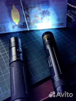 Мощный ультрафиолетовый фонарь UV365 10w