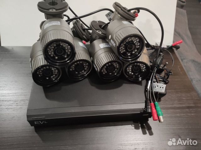 Бу Комплект видеонаблюдения 6 камер 2мп