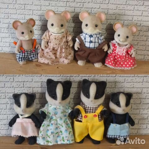 Sylvanian families семьи и малыши