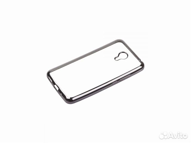 Чехол силиконовый для Meizu MX6 (прозрачный с хром