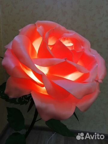 Ночник роза светильник