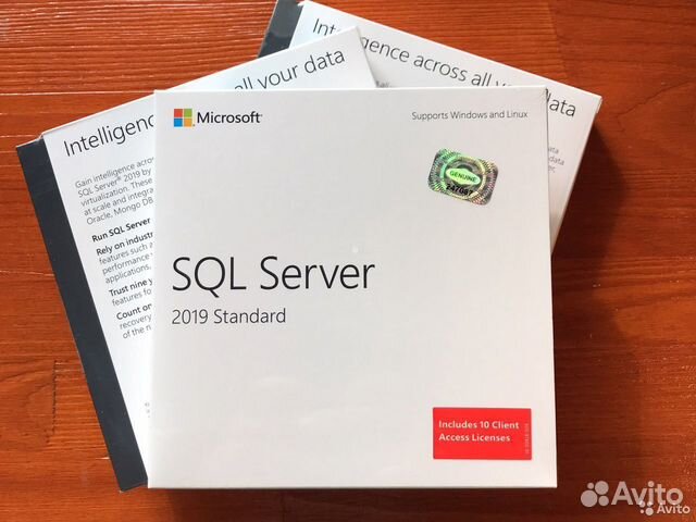Microsoft SQL Server Std 2019 DVD BOX 10 Clt