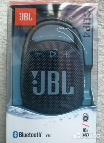 Акустическая система Bluetooth JBL Clip 4 Blue