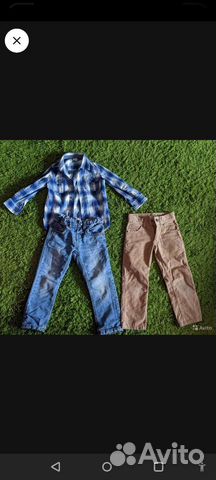 Комплект одежды для мальчика(рубашка,джинсы)
