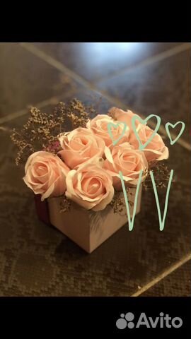 Букет из мыльных роз