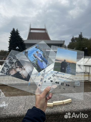 Фоторамка с музыкой на стекле