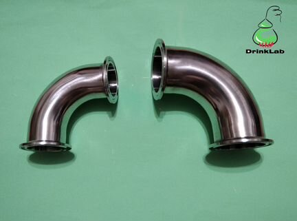 Отводы нержавеющие под кламп 1,5