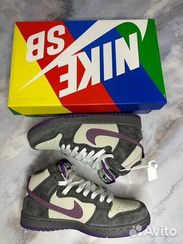 Кроссовки Nike Dunk High SB Purple Pigeon зимние