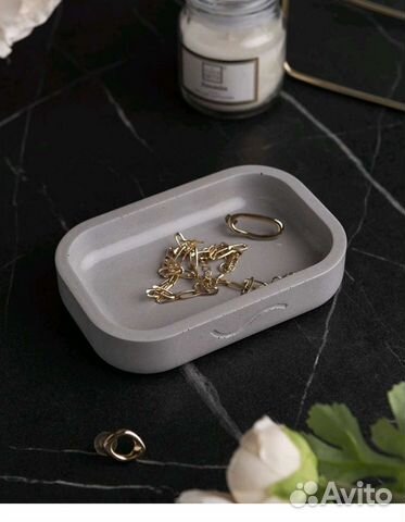 Поднос Aura XS интерьерный бетон musko