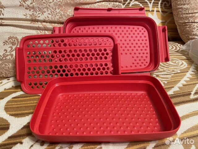Кристальная емкость и маринадница Tupperware