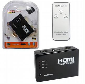 Hdmi Свитч Switch 3*1 с пультом и без