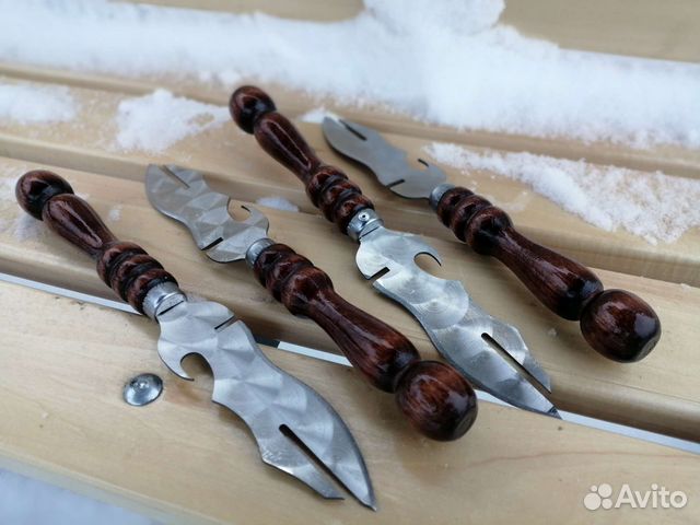 Нож-вилка для снятия шашлыка