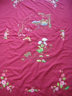 Покрывало Китай шелк времен СССР