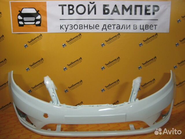 Бампер передний Kia Rio 2011 цвет Белый PGU
