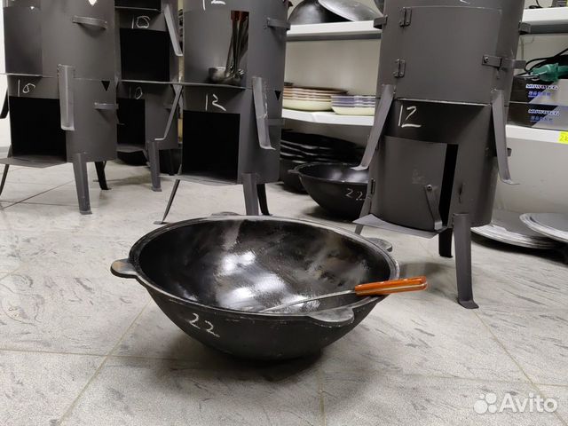 Казан чугунный на 22 л премиум большой