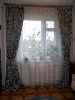 Шторы с лилиями