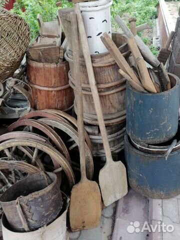 Лопатка старинная деревянная хлебная