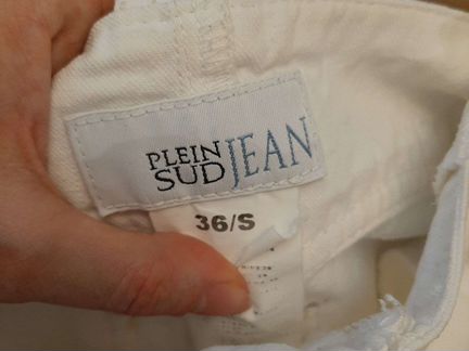 Юбка из белой джинсы плин сюд джинс р44