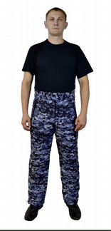 Полукомбинезон теплый синяя точка росгвардия