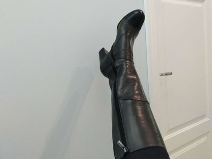 Сапоги кожаные, демисезонные. TJ Collection