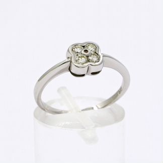 Кольцо с бриллиантами из золота 585 пробы