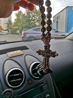 Чётки в виде креста в автомобиль