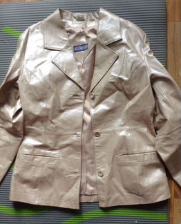 Пиджак кожаный