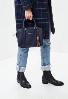 Кожаная сумка французского бренда Lankaster