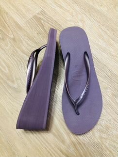 Havaianas новые сланцы шлепки на танкетке 40 ориги