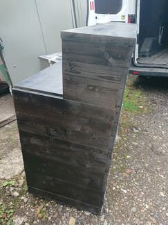 Барная стойка 1.4м,Металлическая витрина