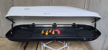 Автобокс на 420 литров белый карбон №3138