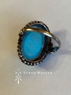 Винтаж: кольцо СССР бирюза