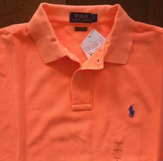 Оригинал поло рубашка Polo Ralph Lauren Персик
