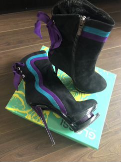 Сапоги замшевые