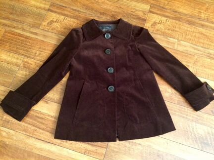 Вельветовое женское полупальто Zara 42-44