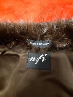 Шуба канадский бобер, состояние новой,размер 52